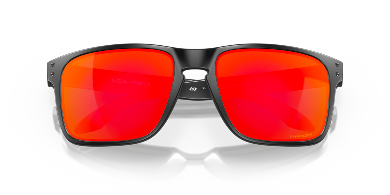 Oakley HOLBROOK XL сонячні окуляри з оправою Matte Black та лінзами Prizm Ruby, 59