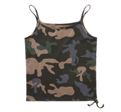 Brandit жіноча майка з тонкими бретелями, darkcamo