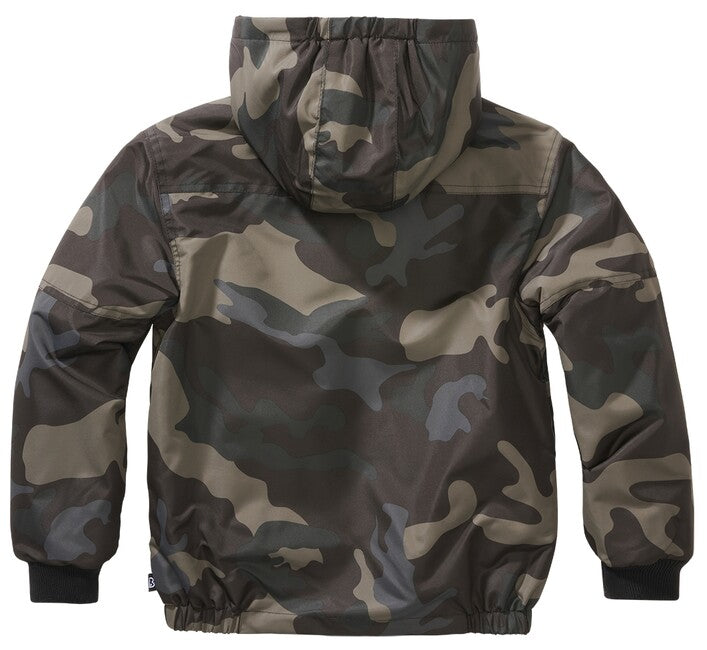 Brandit Windbreaker Frontzip куртка дитяча, darkcamo