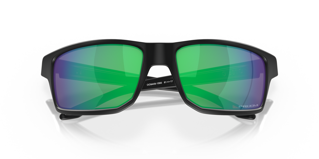 Oakley GIBSTON сонячні окуляри з оправою matte black та з лінзами Prizm Jade, 61
