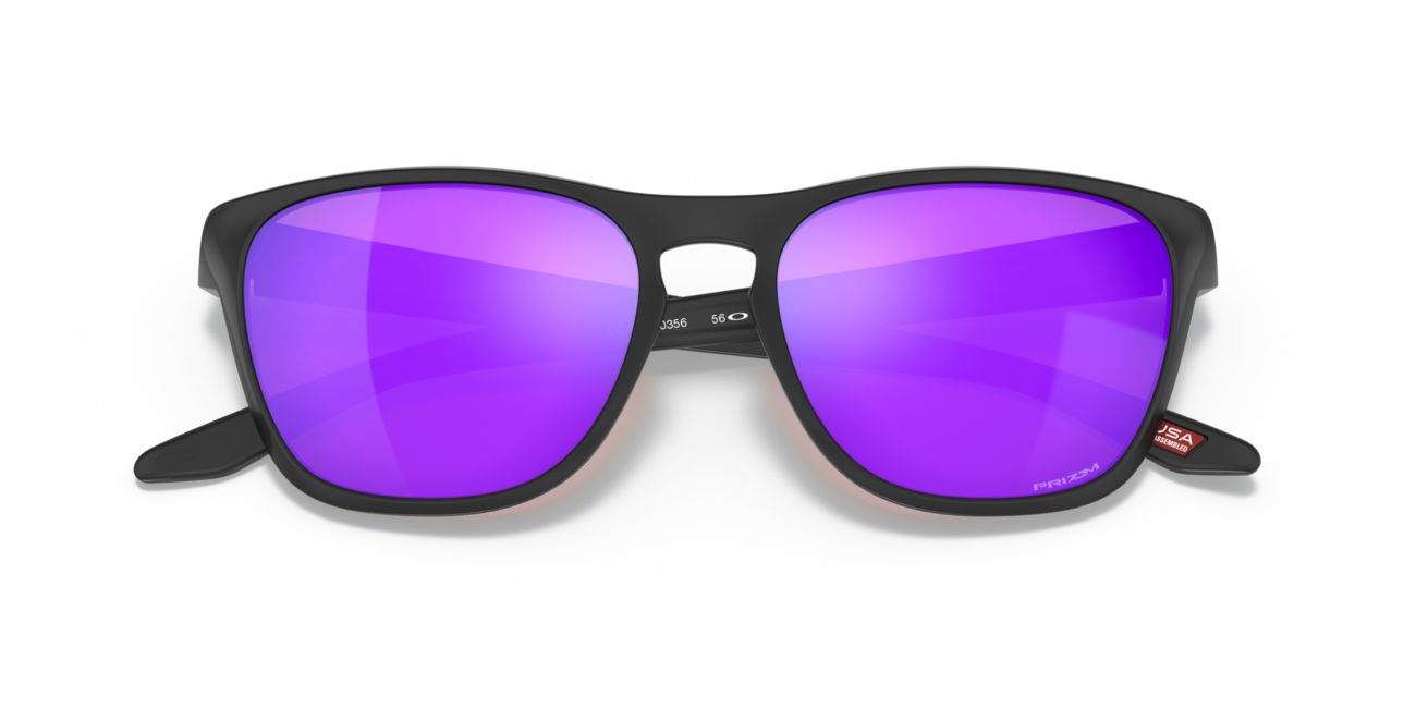 Oakley MANORBURN сонцезахисні окуляри в оправі зі скельцями, матовий чорний, Prizm Фіолетовий 56