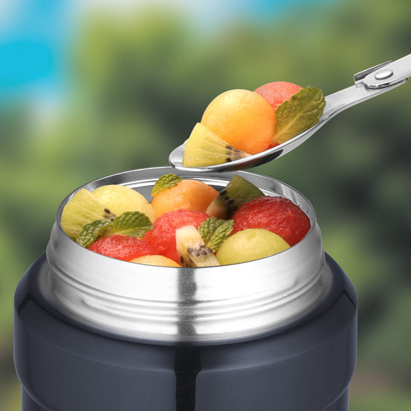 Thermos King контейнер для їжі з ложкою, темно-синій, 0,47 л