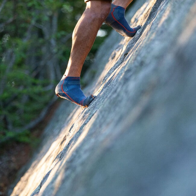 Darn Tough Light Hiker No Show шкарпетки легкі з амортизацією, денім