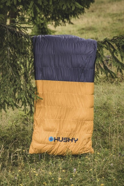 HUSKY Drafy папаровий зимний спальний мішок -20, синій/помаранчевий