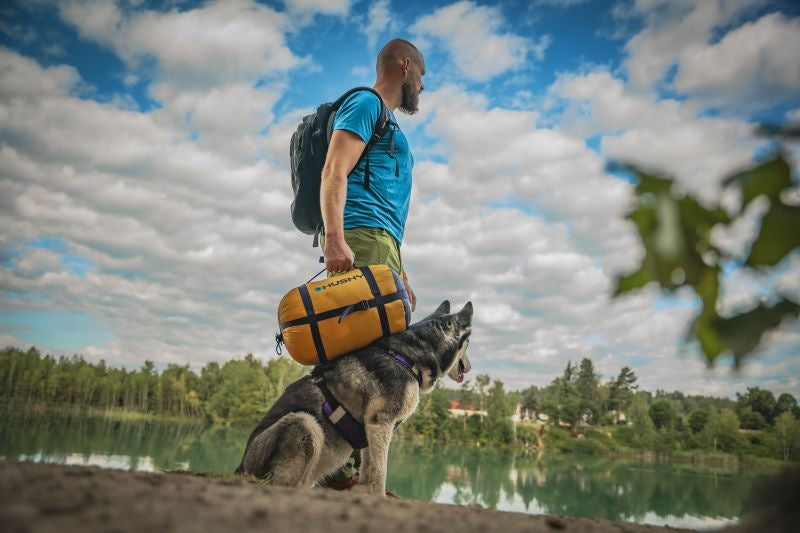 HUSKY Enjoy Long спальний мішок, темно-синьо-помаранчевий