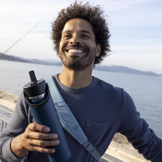 Hydro Flask termoпляшка Wide Mouth Flex Straw Cap 710 ml, трилій