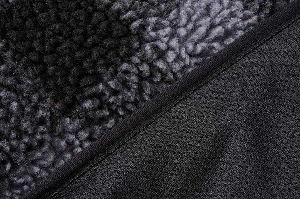 Brandit Teddyfleece Troyer флісова куртка, чорна/сіра