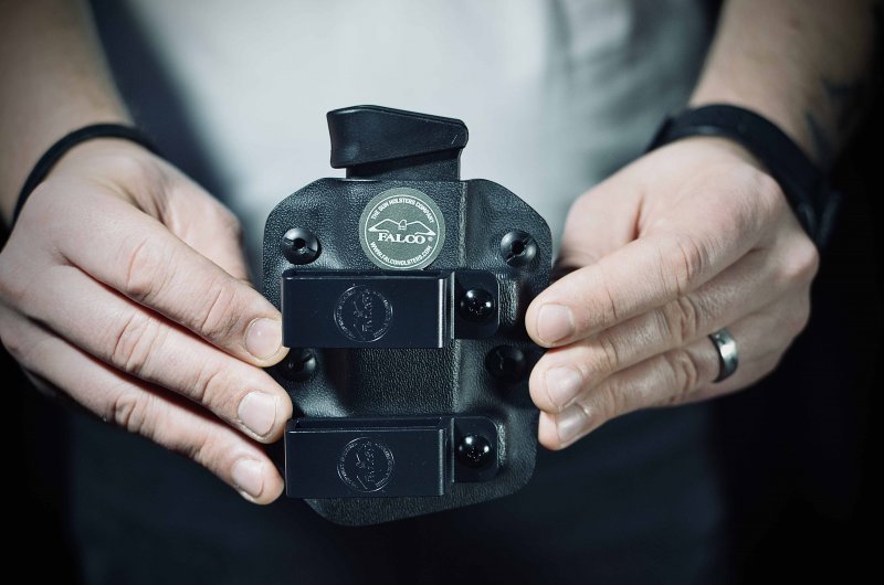 Falco F905 2021 Kydex горизонтальний чохол для одного магазина Glock 19, чорний, правий