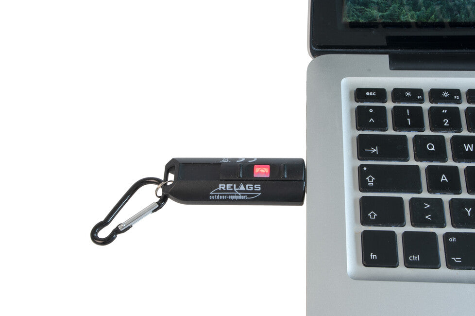 BasicNature USB LED брелок, чорний
