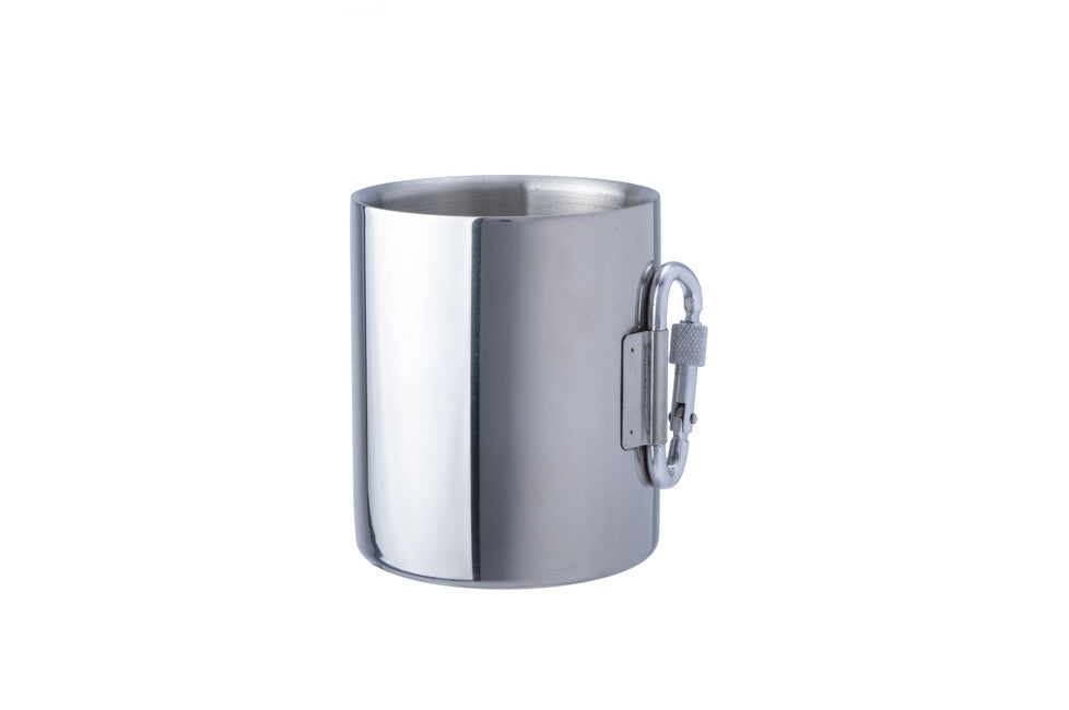 BasicNature Space Safer Thermo чашка з нержавіючої сталі з карабіном, 0,33 л