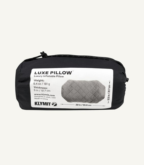 Klymit Luxe подушка, сіра