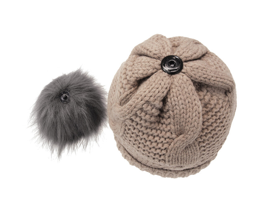 Origin Outdoors шапка Merino з помпоном, бежева