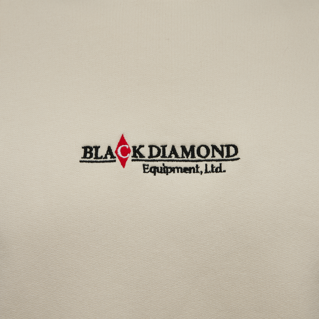 Black Diamond Heritage Wordmark світшот чоловіча, кремово-білий