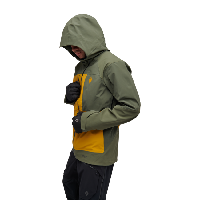 Black Diamond Recon Stretch Pro Shell лижна куртка чоловіча, tundra-бурштиновий
