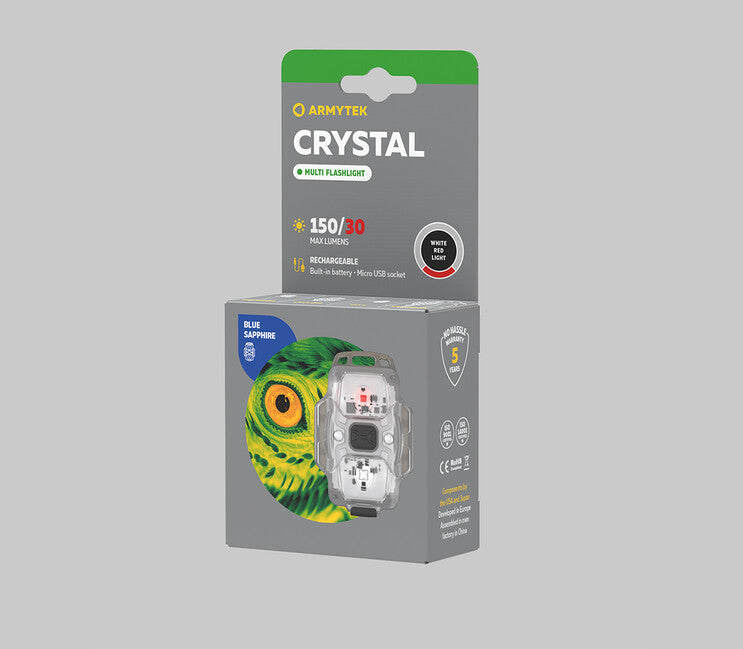 ArmyTek Crystal Blue портативний LED ліхтар F07001B, синій, прозорий