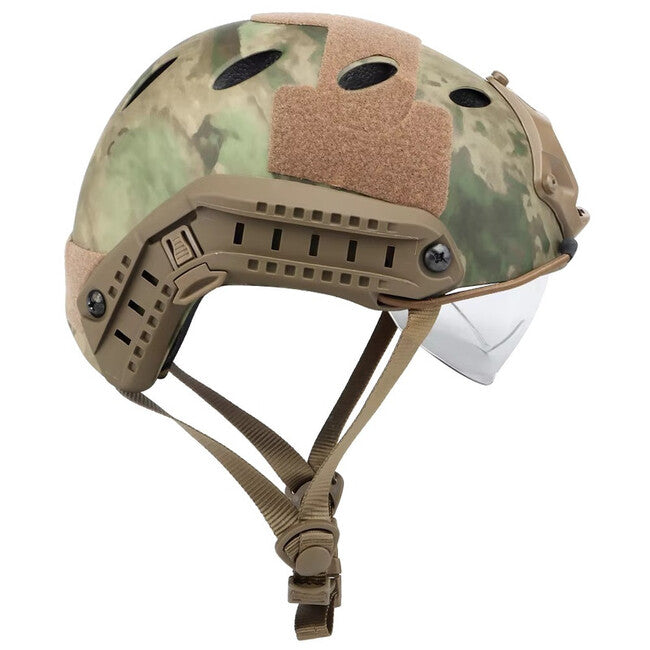 DRAGOWA Tactical Fast PJ тактичний шолом з окулярами Bolt, Digital Пустинний (без сертифікації)
