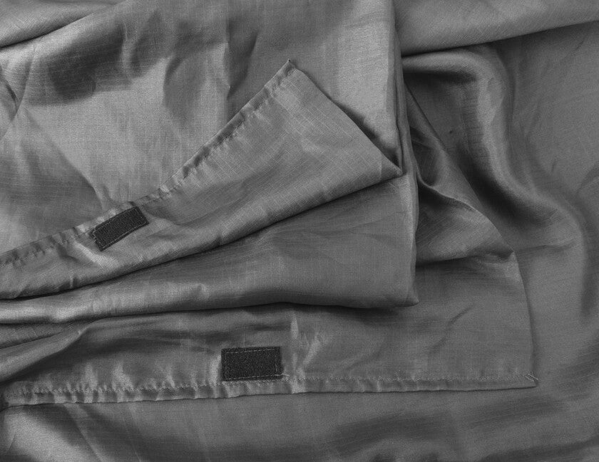Origin Outdoors Ripstop Silk вкладиш до спального мішка прямокутний, темно-сірий