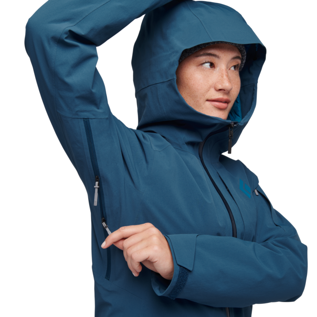 Black Diamond Recon Insulated Shell непроникна куртка жіноча, azurite