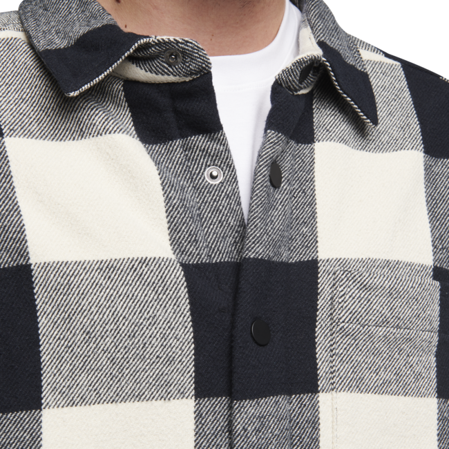 Black Diamond Project Lined Flannel фланелева сорочка чоловіча, чорна-кремова клітинка