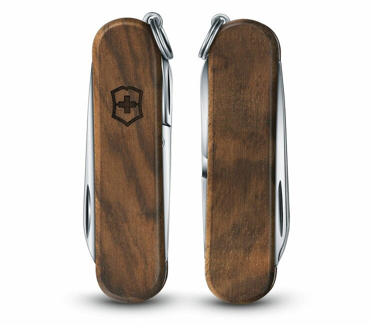 Victorinox Classic SD мультифункціональний ніж Wood 58 mm, горіхове дерево, 5 функцій