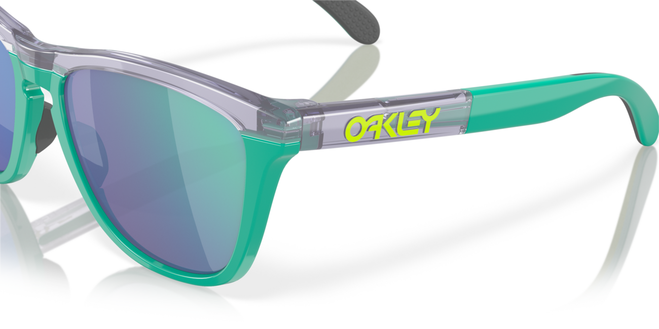 Oakley FROGSKINS RANGE сонячні окуляри з оправою Trans Lilac/Celeste та скельцями Prizm Jade, 55