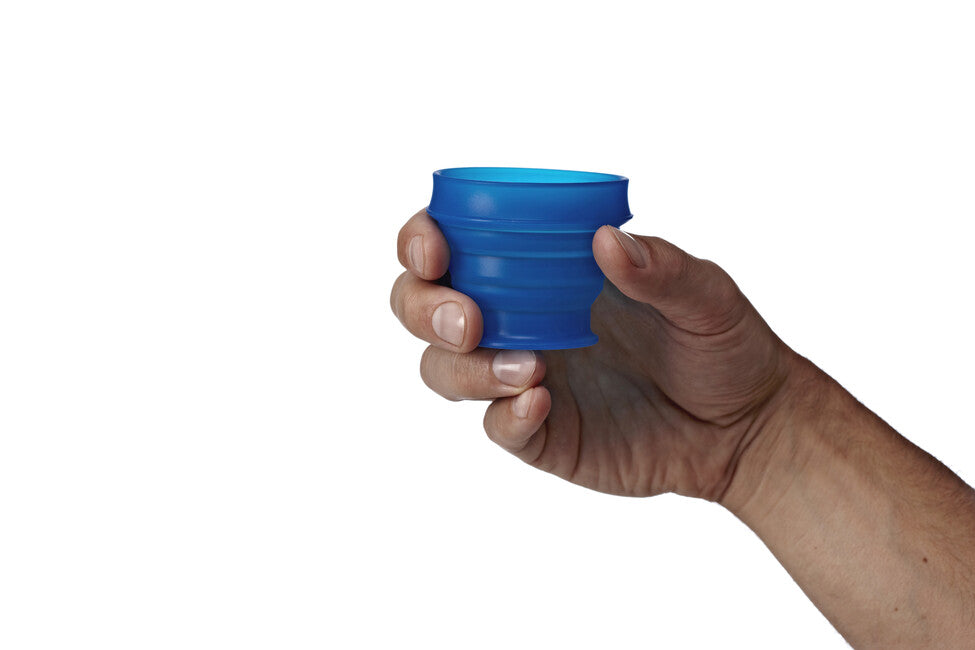 Humangear Go Cup складний туристичний кубок гігієнічний упакуваний GoCup, синій, 118 ml