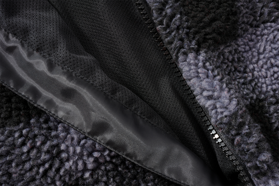 Brandit Worker куртка флісова з капюшоном Teddyfleece, чорна/сіра