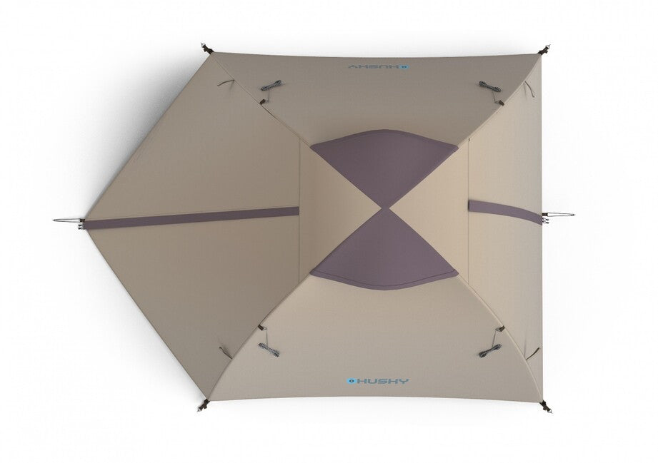 Husky Bizam 2 Plus трекінговий намет для 2 осіб, light brown