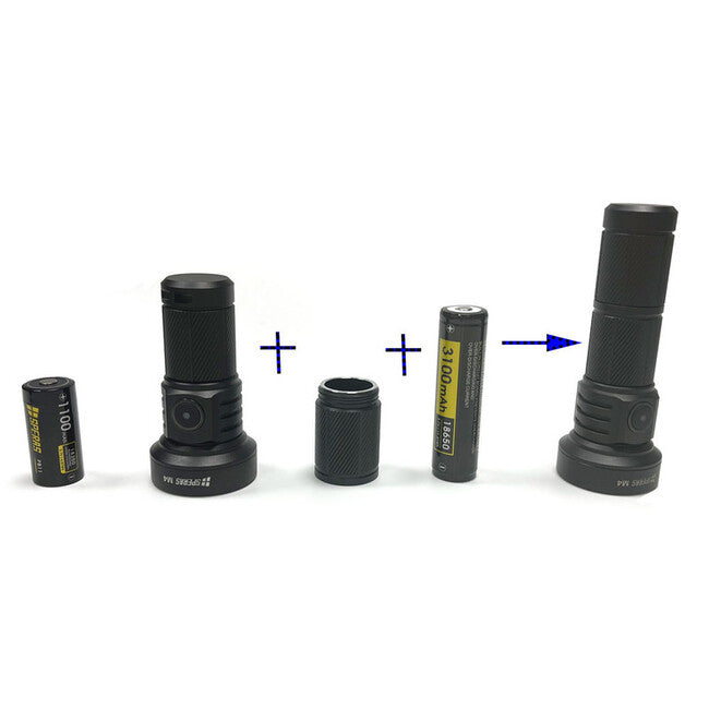 Speras удлинитель M4 Plus Tube, чорний
