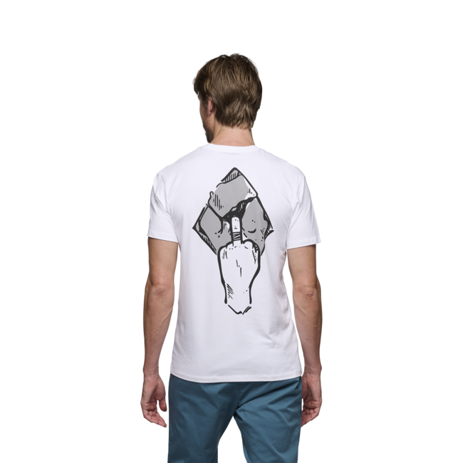 Black Diamond Mono Pocket футболка чоловіча з коротким рукавом, біла