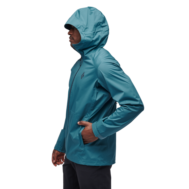 Black Diamond Stormline Stretch Rain Shell непромокаєма куртка чоловіча, creek синій