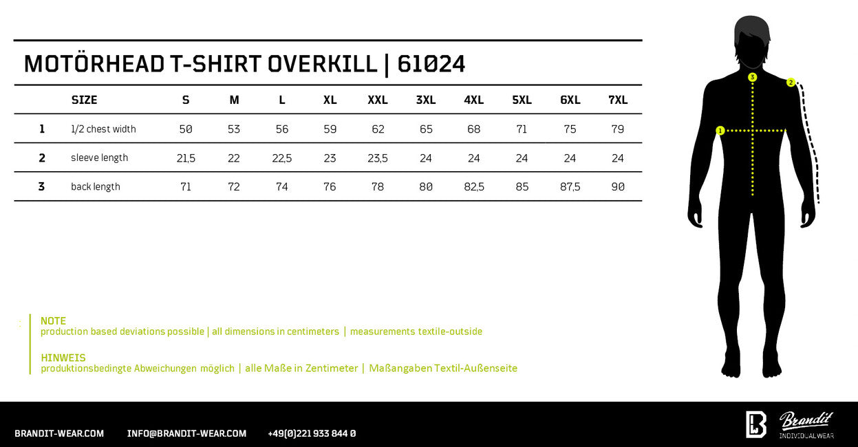 Brandit Motörhead футболка Overkill, чорна