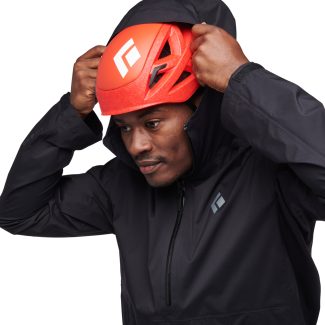 Black Diamond Stormline Stretch Anorak непромокаюча куртка чоловіча, чорна