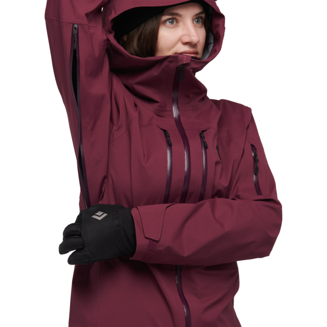 Black Diamond Recon Lt Stretch Shell лижна куртка жіноча, blackberry