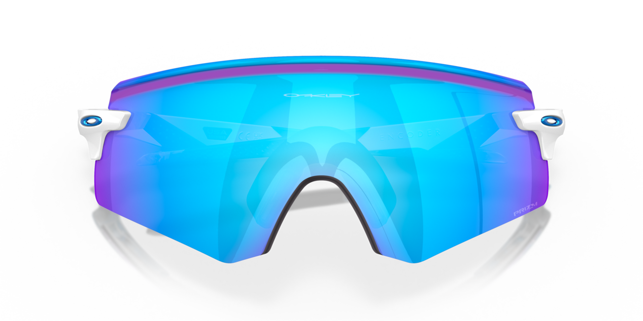 Oakley ENCODER сонячні окуляри з оправою Polished White та лінзами Prizm Sapphire
