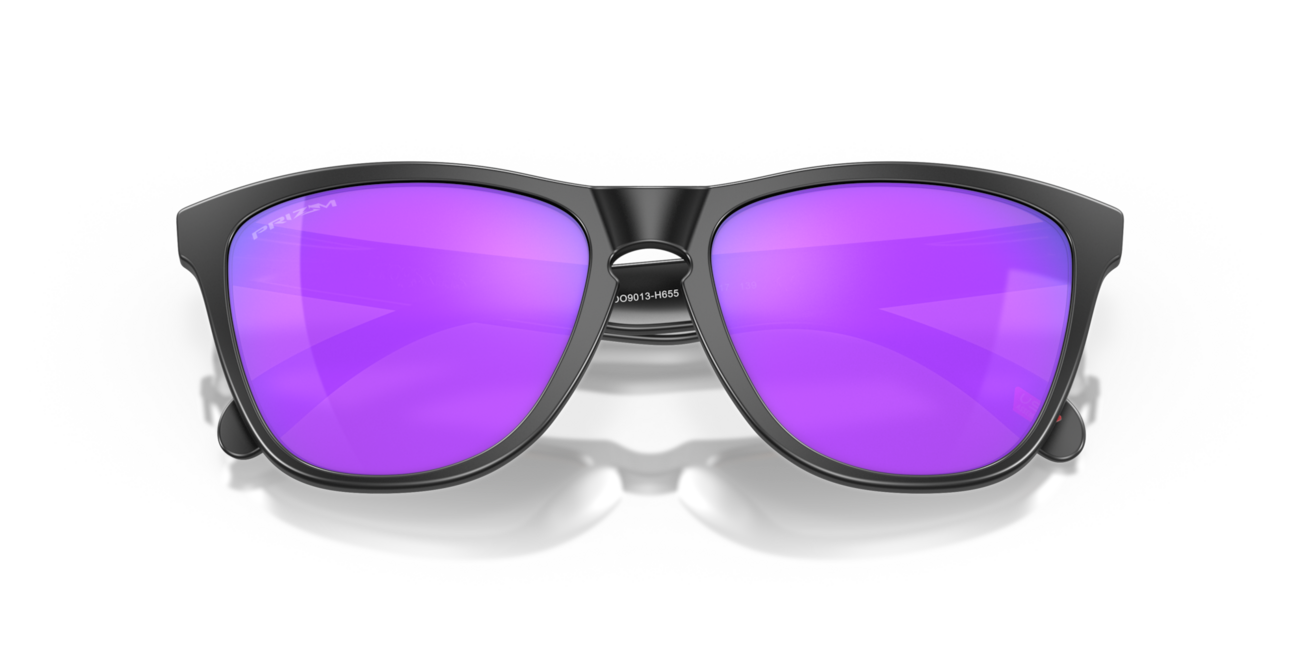 Oakley FROGSKINS сонячні окуляри з оправою matte black та лінзами Prizm Violet, 55
