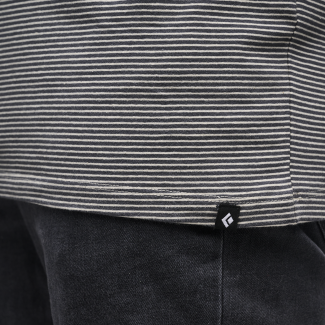 Black Diamond BD Stripe футболка чоловіча з коротким рукавом, деревне вугілля-off білий