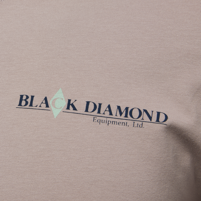 Black Diamond Heritage Wordmark футболка чоловіча з довгим рукавом, бліда ліловина