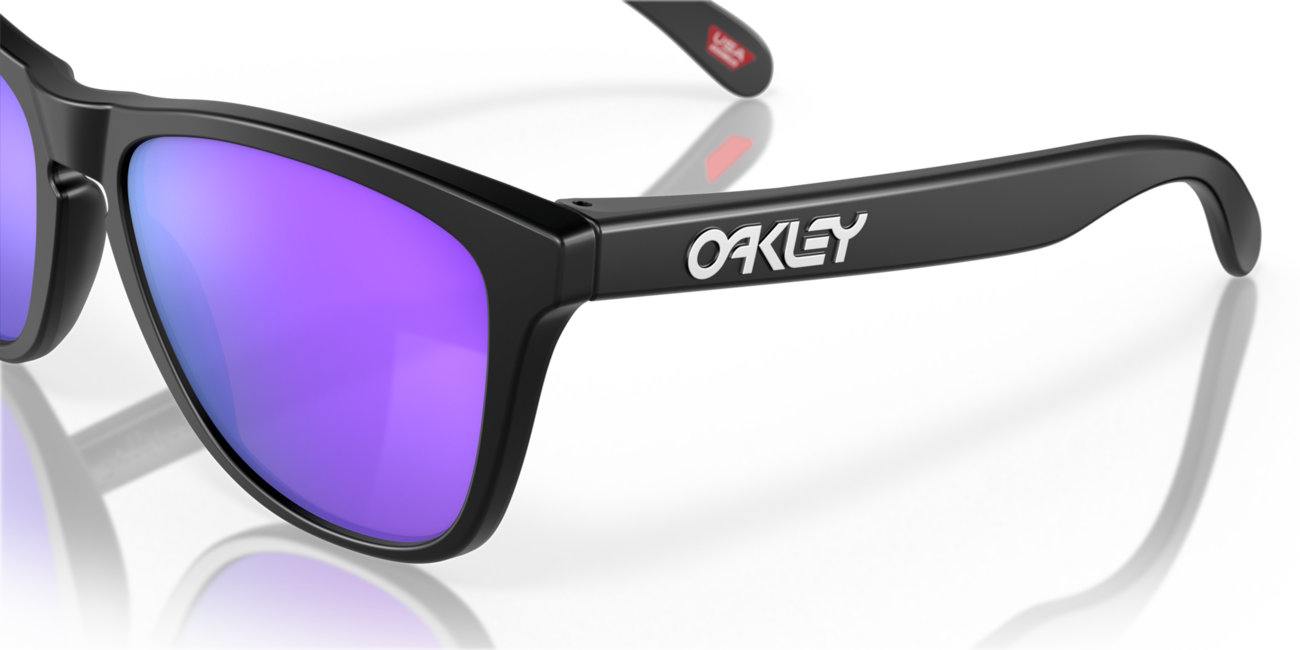 Oakley FROGSKINS сонячні окуляри з оправою matte black та лінзами Prizm Violet, 55