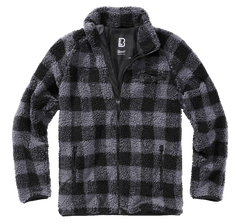 Brandit Teddyfleece куртка флісова, чорна/сіра