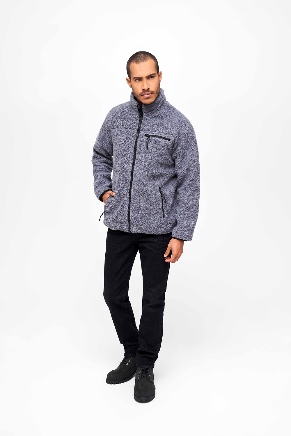 Brandit Teddyfleece bunda flísová, anthracite
