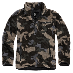 Brandit флісова толстовка Teddyfleece Troyer, темний камуфляж