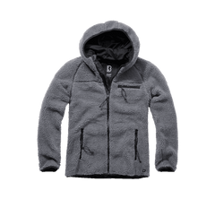 Brandit Worker куртка флісова з капюшоном Teddyfleece, антрацит