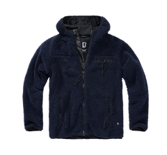 Brandit Worker куртка флісова з капюшоном Teddyfleece, темно-синя