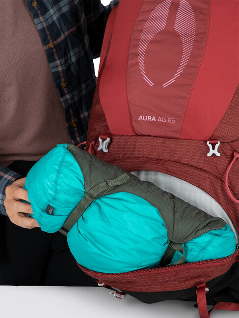OSPREY Aura AG 65 туристичний рюкзак, berry sorbet червоний