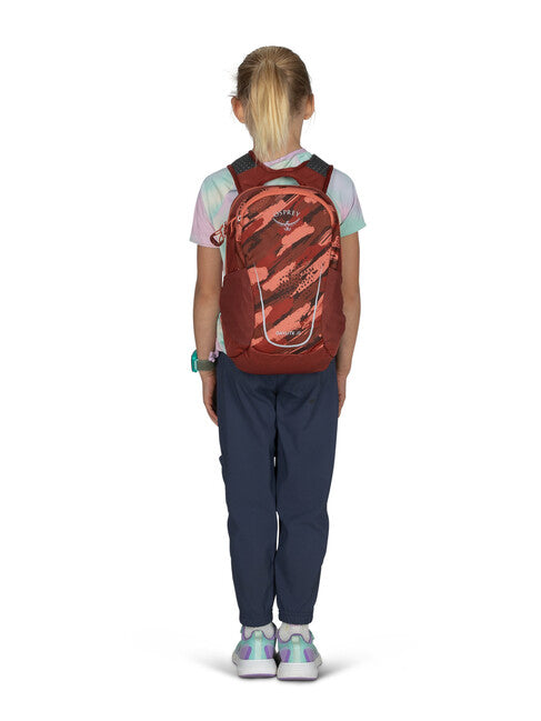 OSPREY рюкзак Daylite JR дитячий, brush strokes print/червоний каньйон