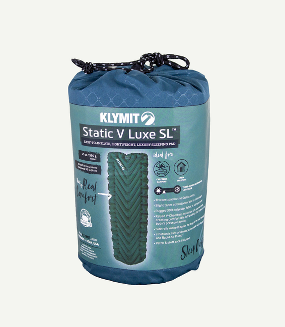Klymit Static V Luxe SL каремат, синій