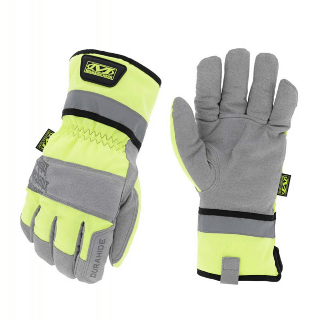 Mechanix ColdWork Gauntlet шкіряні рукавиці Hi-Viz, жовта