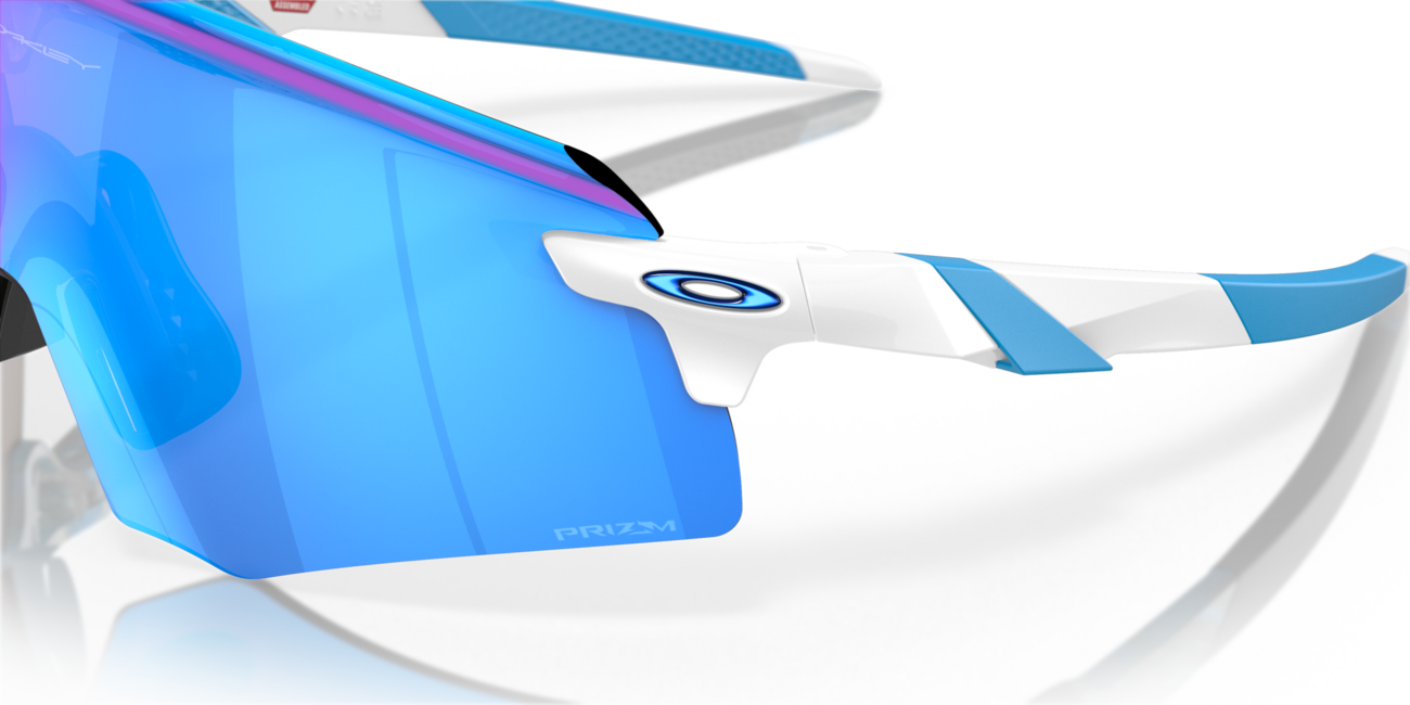 Oakley ENCODER сонячні окуляри з оправою Polished White та лінзами Prizm Sapphire