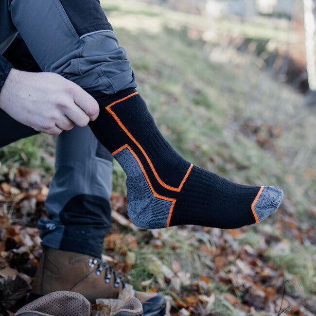 BENNON Trek Sock тrekові шкарпетки, чорна/помаранчева
